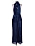 Elevenses Metallic Blue Jumpsuit Size 4 - photo 2