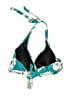Torrid Floral Teal Swimsuit Top Size 1X Plus (1) - photo 2