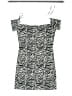 Divided by H&M Animal Print Silver Black Dress Size 14 - photo 2