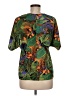 Nicola 100% Polyester Tropical Green Short Sleeve Blouse Size M - photo 2