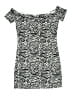 Divided by H&M Animal Print Silver Black Dress Size 14 - photo 1