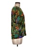 Nicola 100% Polyester Tropical Green Short Sleeve Blouse Size M - photo 4