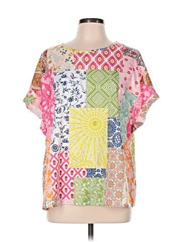 Shein Curve Short Sleeve Blouse (view 1)