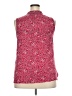 Ann Taylor LOFT 100% Polyester Red Sleeveless Blouse Size XXL - photo 2
