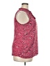 Ann Taylor LOFT 100% Polyester Red Sleeveless Blouse Size XXL - photo 4