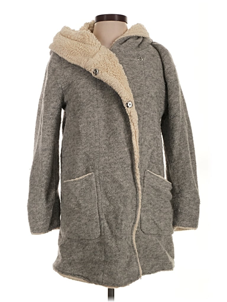Pre-owned Zara Coat In Gray