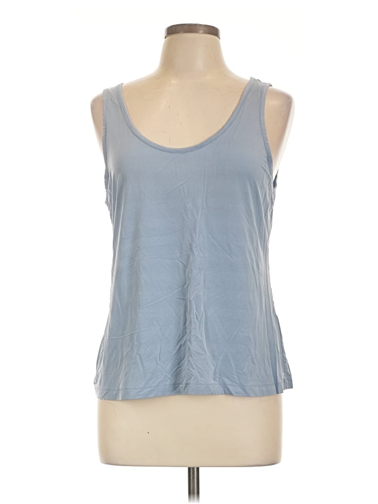 Pre-owned & Other Stories Tank Top Blue Halter Neckline Tops