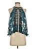 Bebe 100% Polyester Teal Sleeveless Blouse Size XS - photo 1