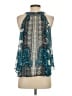 Bebe 100% Polyester Teal Sleeveless Blouse Size XS - photo 2