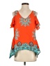 Venus 100% Polyester Orange Sleeveless Blouse Size S - photo 1