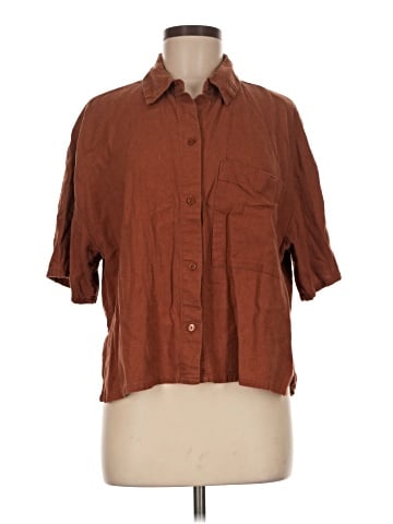 Abercrombie & Fitch 3/4 Sleeve Button-Down Shirt (view 1)