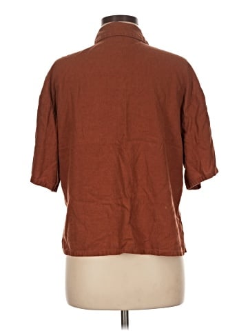 Abercrombie & Fitch 3/4 Sleeve Button-Down Shirt (view 2)