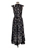 Max Studio Paisley Black Casual Dress Size L - photo 2