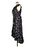 Max Studio Paisley Black Casual Dress Size L - photo 5