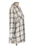 Sanctuary 100% Rayon Plaid Ivory Long Sleeve Button-Down Shirt Size L - photo 4