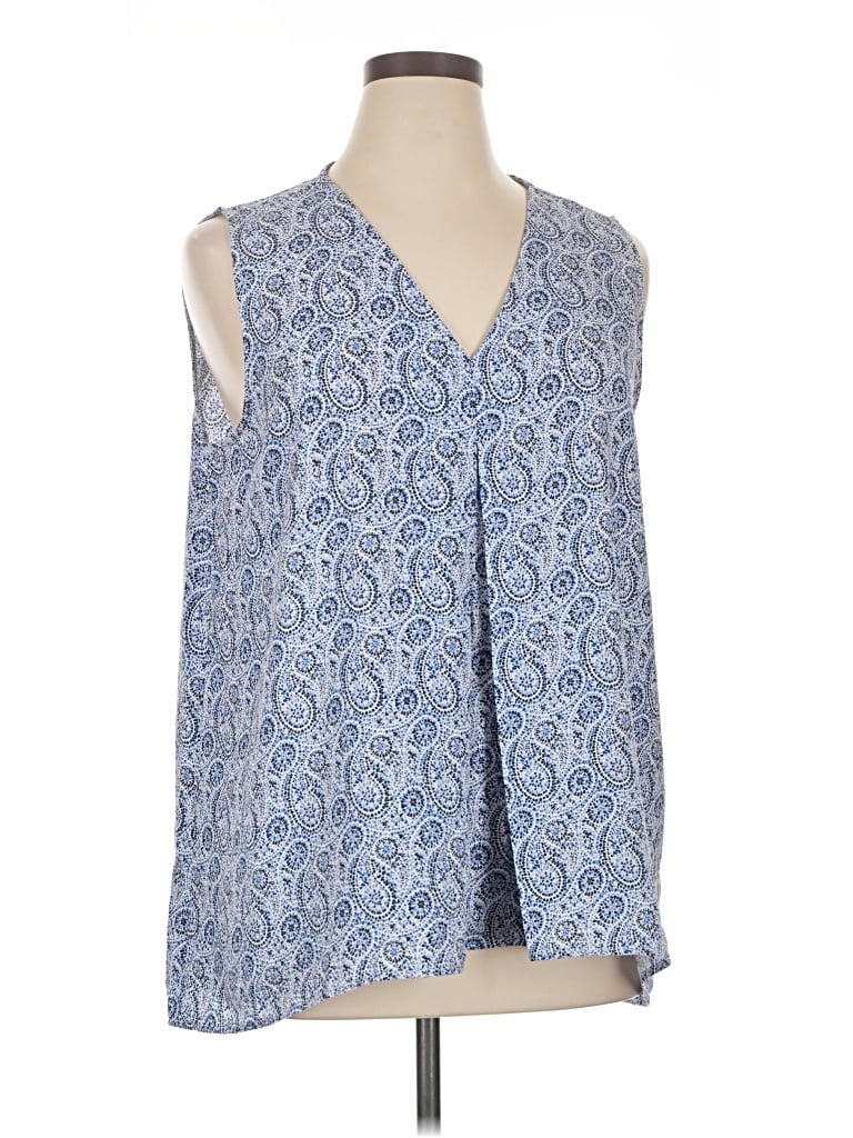 Pre-owned Fever Sleeveless Blouse In Blue