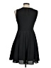 Express 100% Polyester Solid Black Casual Dress Size 6 - photo 2