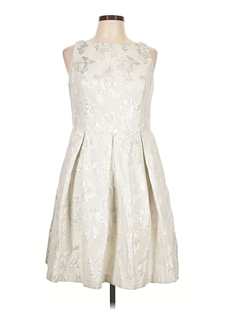 Pre-owned Evan Picone Cocktail Dress In Ivory