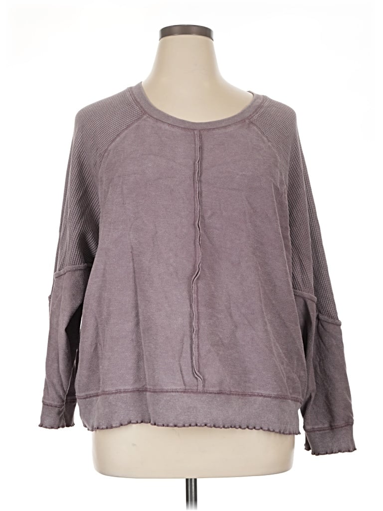 Pre-owned Altar'd State Pullover Sweater In Purple