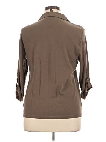 Karen Scott Long Sleeve Polo (view 2)