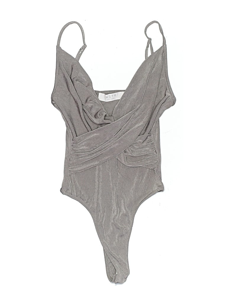 Pre-owned Astr Bodysuit In Gray