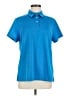 Lands' End 100% Polyester Blue Short Sleeve Top Size M - photo 1