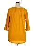 Fred David Yellow 3/4 Sleeve Top Size 1X - photo 2