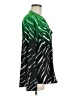 Calvin Klein 100% Polyester Animal Print Green Long Sleeve Blouse Size M - photo 4