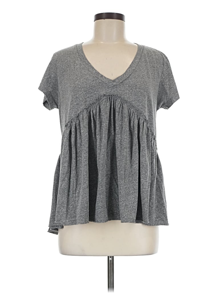 Pre-owned T.la Short Sleeve T-shirt In Gray