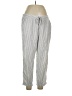 Gap Stripes Silver Casual Pants Size XL - photo 1