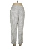 Gap Stripes Silver Casual Pants Size XL - photo 2