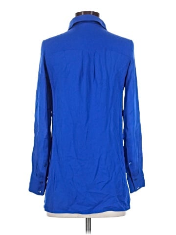 Vince. Long Sleeve Silk Top (view 2)