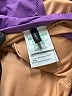 J.Crew Color Block Purple One Piece Swimsuit Size 2 - photo 3