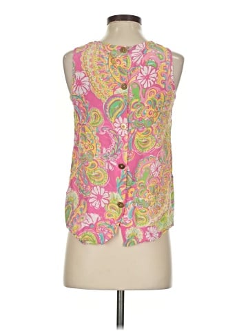 Lilly Pulitzer Sleeveless Silk Top (view 2)