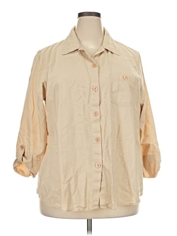 Liz Baker 3/4 Sleeve Button-Down Shirt (view 1)