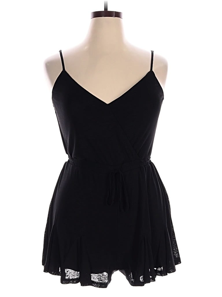 Pre-owned Blue Rain Romper In Black