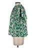 THML Animal Print Green Short Sleeve Blouse Size S - photo 5