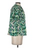 THML Animal Print Green Short Sleeve Blouse Size S - photo 4