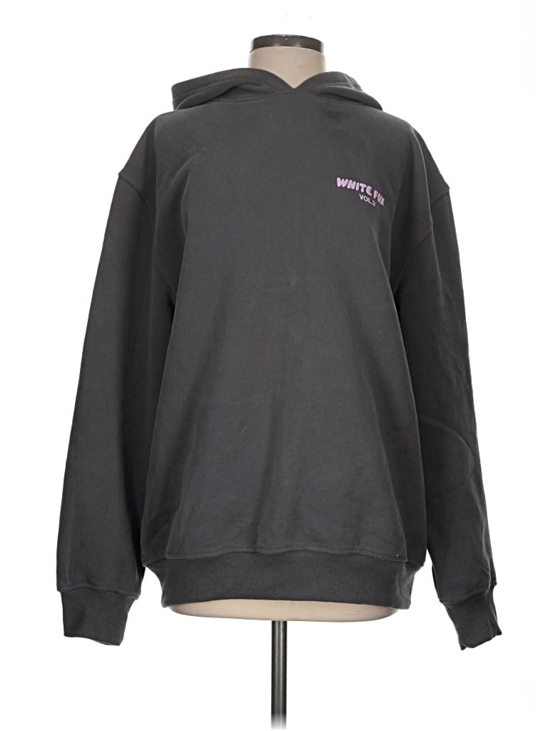Pre-owned White Fox Pullover Hoodie In Black