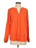 MICHAEL Michael Kors 100% Polyester Orange Long Sleeve Blouse Size S - photo 1