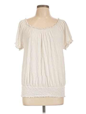 INC International Concepts Short Sleeve Blouse (view 1)