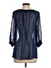 Eight Sixty 100% Polyester Blue 3/4 Sleeve Blouse Size S - photo 2