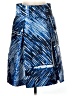 Milly 100% Polyester Graphic Blue Casual Skirt Size 8 - photo 1