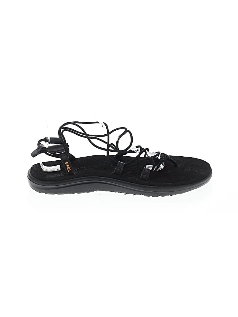 Pre-owned Teva Sandals In Black