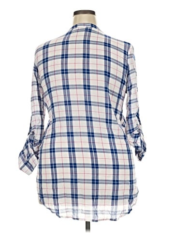 Kenneth Cole New York 3/4 Sleeve Button-Down Shirt (view 2)