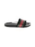 Gucci Color Block Stripes Black Slides Size 5 (estimated, youth) - photo 1