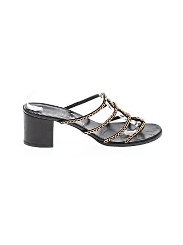 Chanel Leather Chain Strap Sandals (view 1)