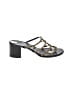Chanel Black Leather Chain Strap Sandals Size EU 38 - photo 1