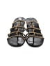 Chanel Black Leather Chain Strap Sandals Size EU 38 - photo 2