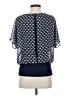 CAbi 100% Polyester Blue Short Sleeve Blouse Size S - photo 2